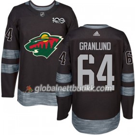 Minnesota Wild Hockeydrakt Mikael Granlund 64 1917-2017 100th Anniversary Svart Adidas Authentic - Herre